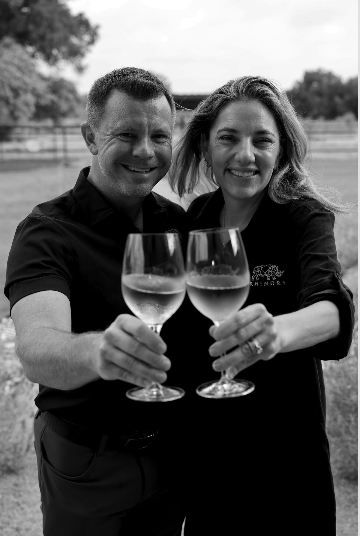 Craig and Chesney toasting at Rhinory