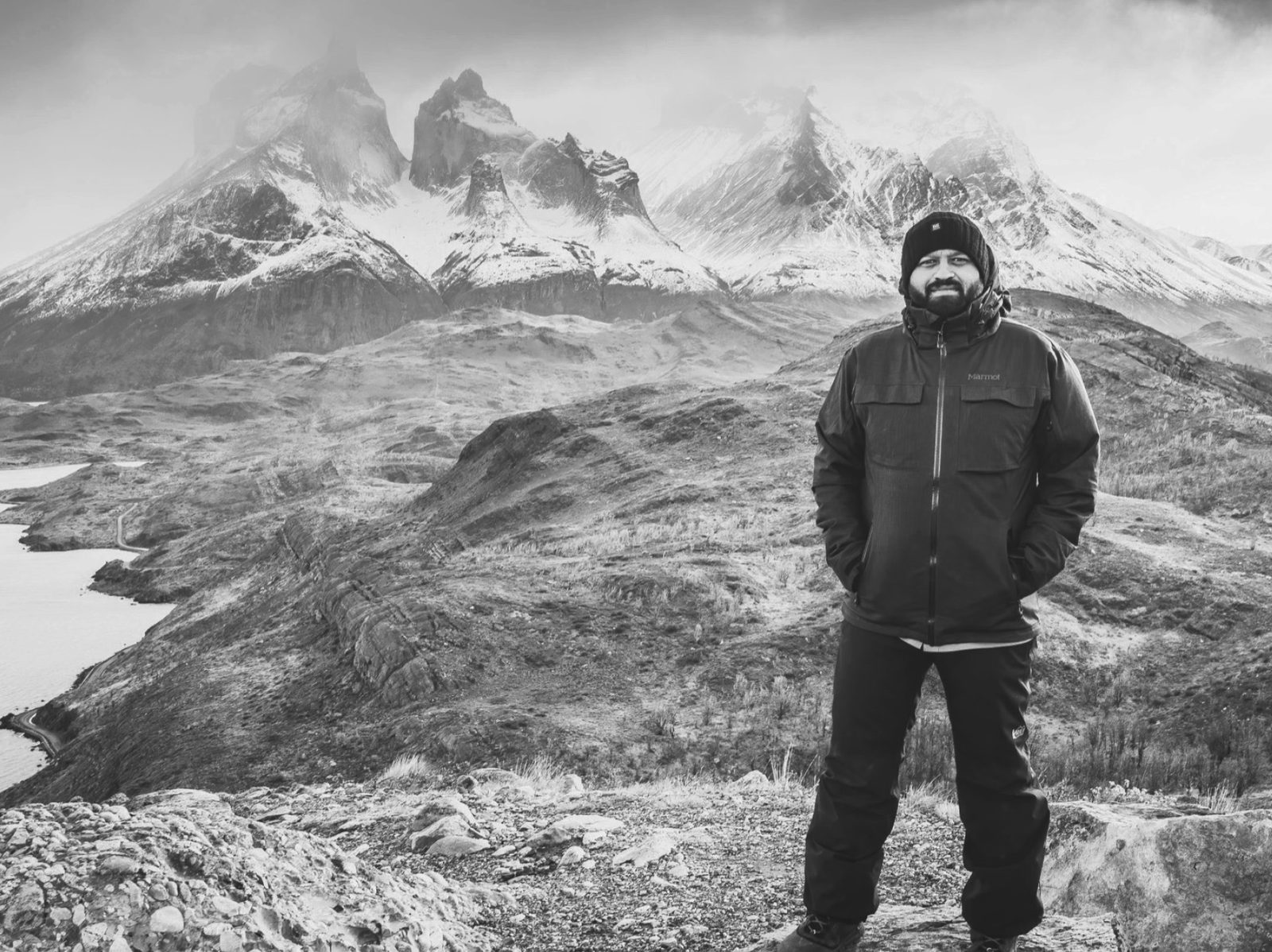 Mital Patel photographed in Torres del Paine, Patagonia